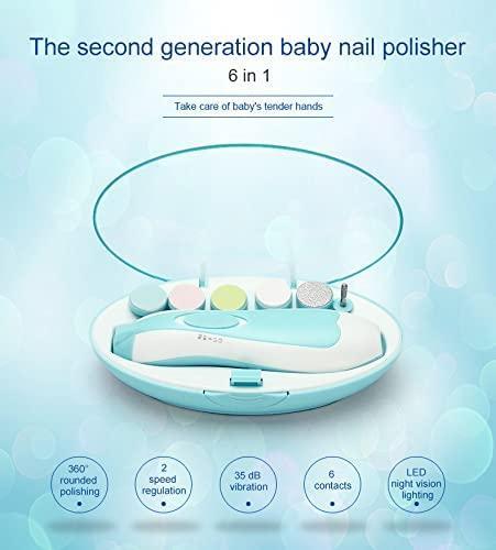 Baby Nail Clippers with Light – Safe Electric Nail Trimmer for Newborns & Toddlers | Pain-Free Grooming