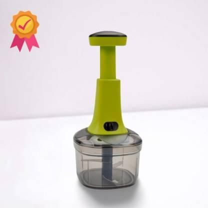 Manual Vegetable Chopper – Steel Blade Hand-Press Food Chopper | Quick Onion, Tomato & Veg Cutter
