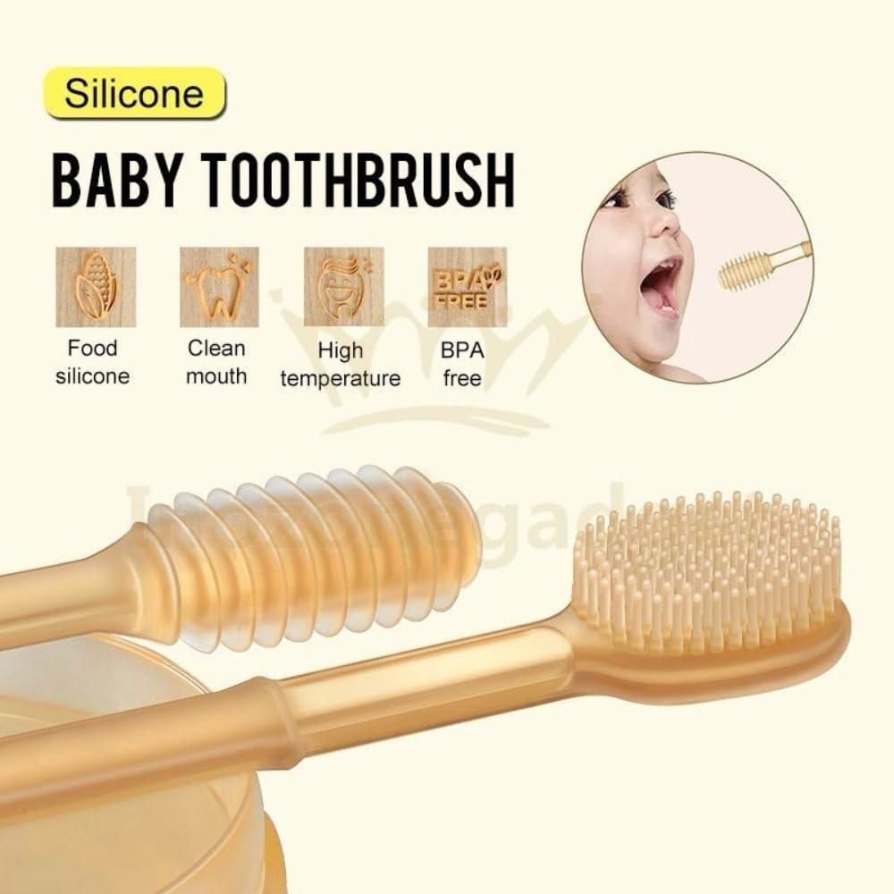 Soft Silicone Baby Toothbrush – BPA-Free Oral Care Brush for Babies | Gentle Gum Cleaner