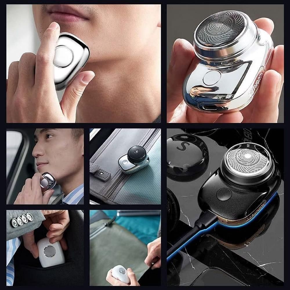 Mini Electric Shaver for Men – Portable Pocket Beard Trimmer | IPX7 Waterproof | Travel-Friendly Smooth Shave