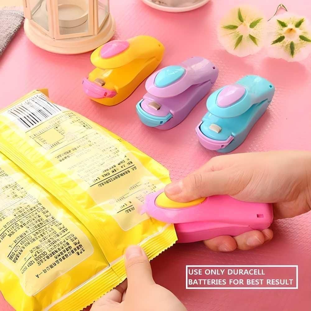 Portable Mini Heat Sealer Machine – Airtight Food & Snack Bag Sealer | Keeps Chips Fresh | Easy Handheld Plastic Sealing Tool