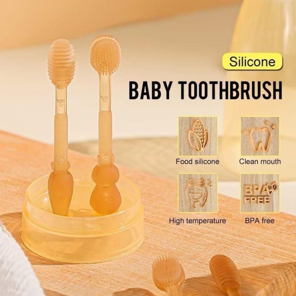 Soft Silicone Baby Toothbrush – BPA-Free Oral Care Brush for Babies | Gentle Gum Cleaner